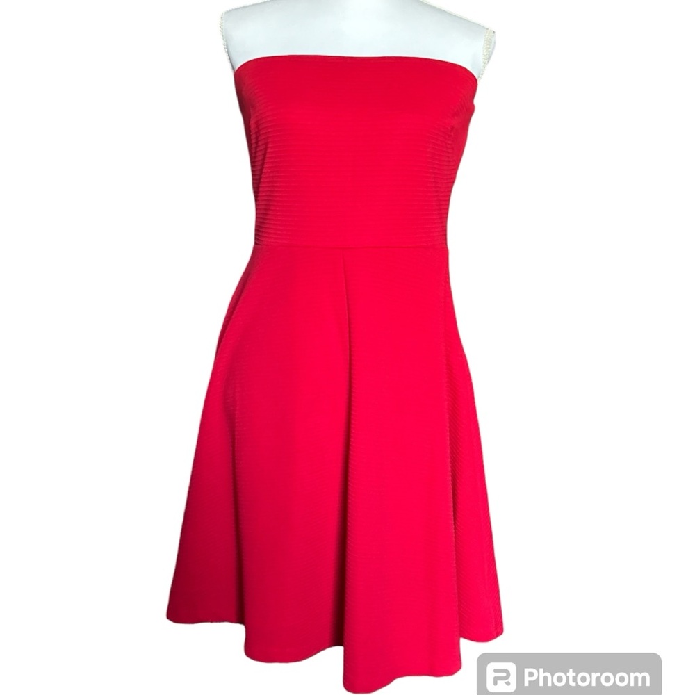 NWT The Limited Strapless Dress, Red, Size Medium